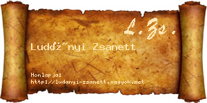 Ludányi Zsanett névjegykártya