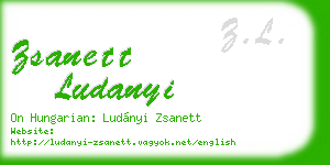zsanett ludanyi business card